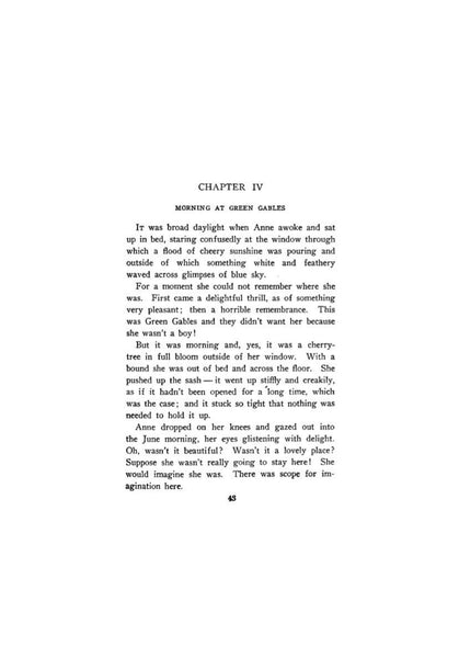Anne of Green Gables by L M Montgomery, First Edition, April 1908