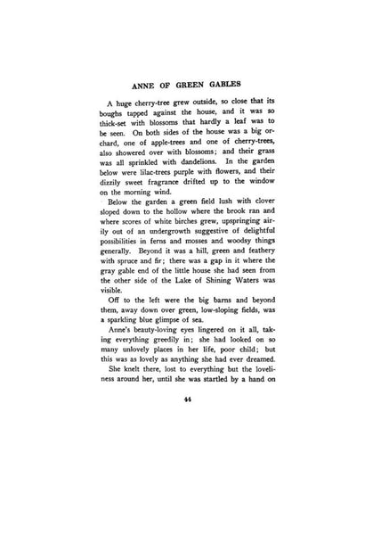 Anne of Green Gables by L M Montgomery, First Edition, April 1908