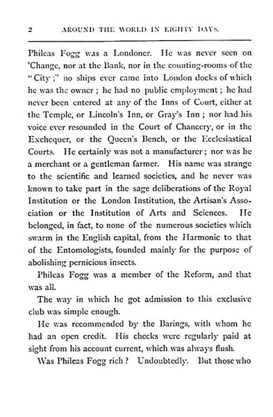 Around the World in 80 Days by Jules Verne, 1873 translated by Geo M Towle