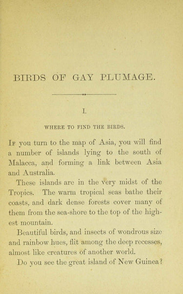 Birds of Gay Plumage, Birds of Paradise and Sun Birds by Mary and Elizabeth Kirby, 1885