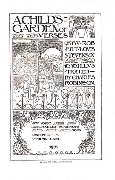 A Child's Garden of Verses by Robert Louis Stevenson Illustrated, 1895